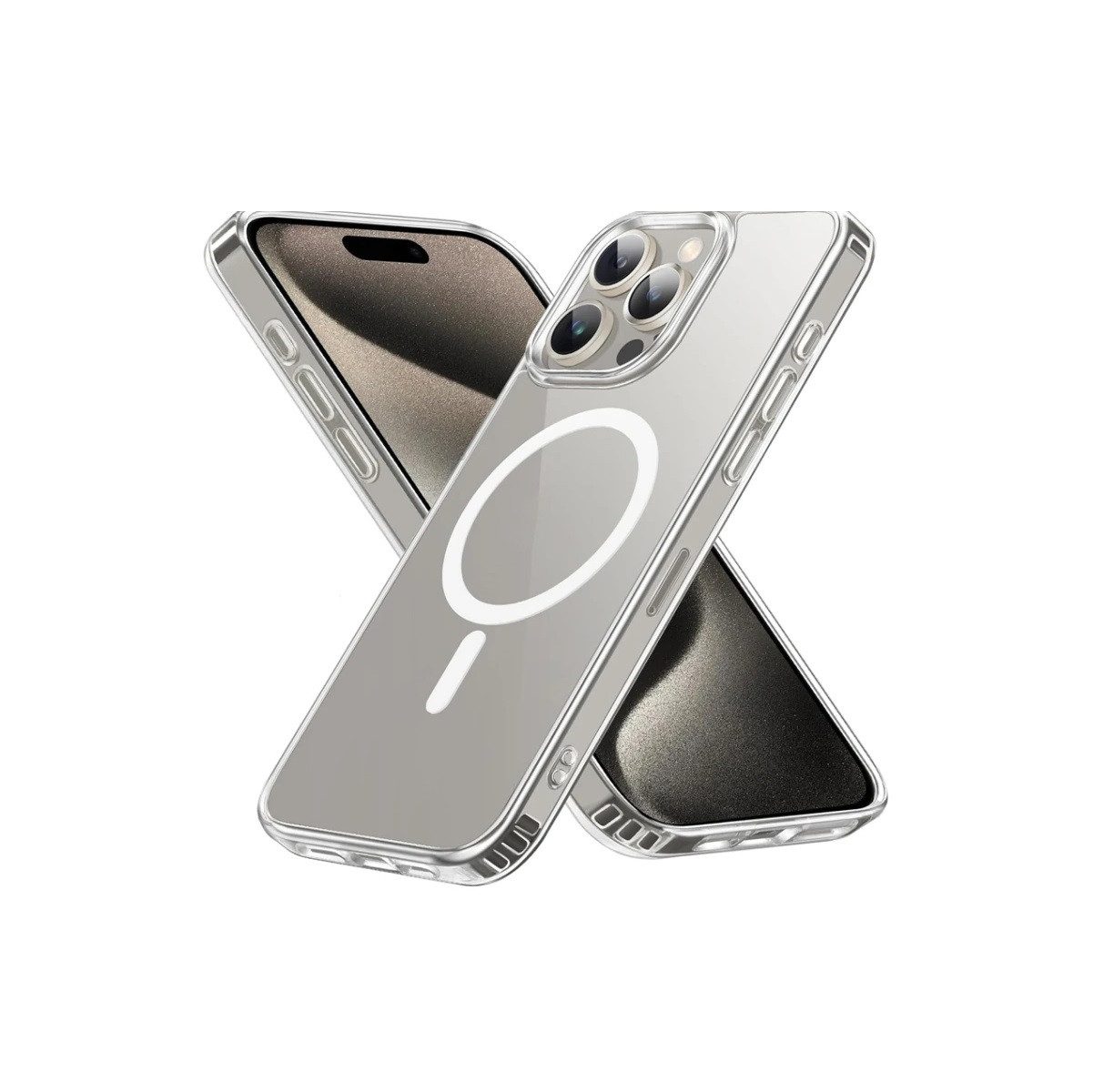 Ventarent Handyhülle Induktion Hülle iPhone 15 Pro Max MagSafe 6,7 Zoll, Case Cover Bumper Schutzhülle Magnetisch