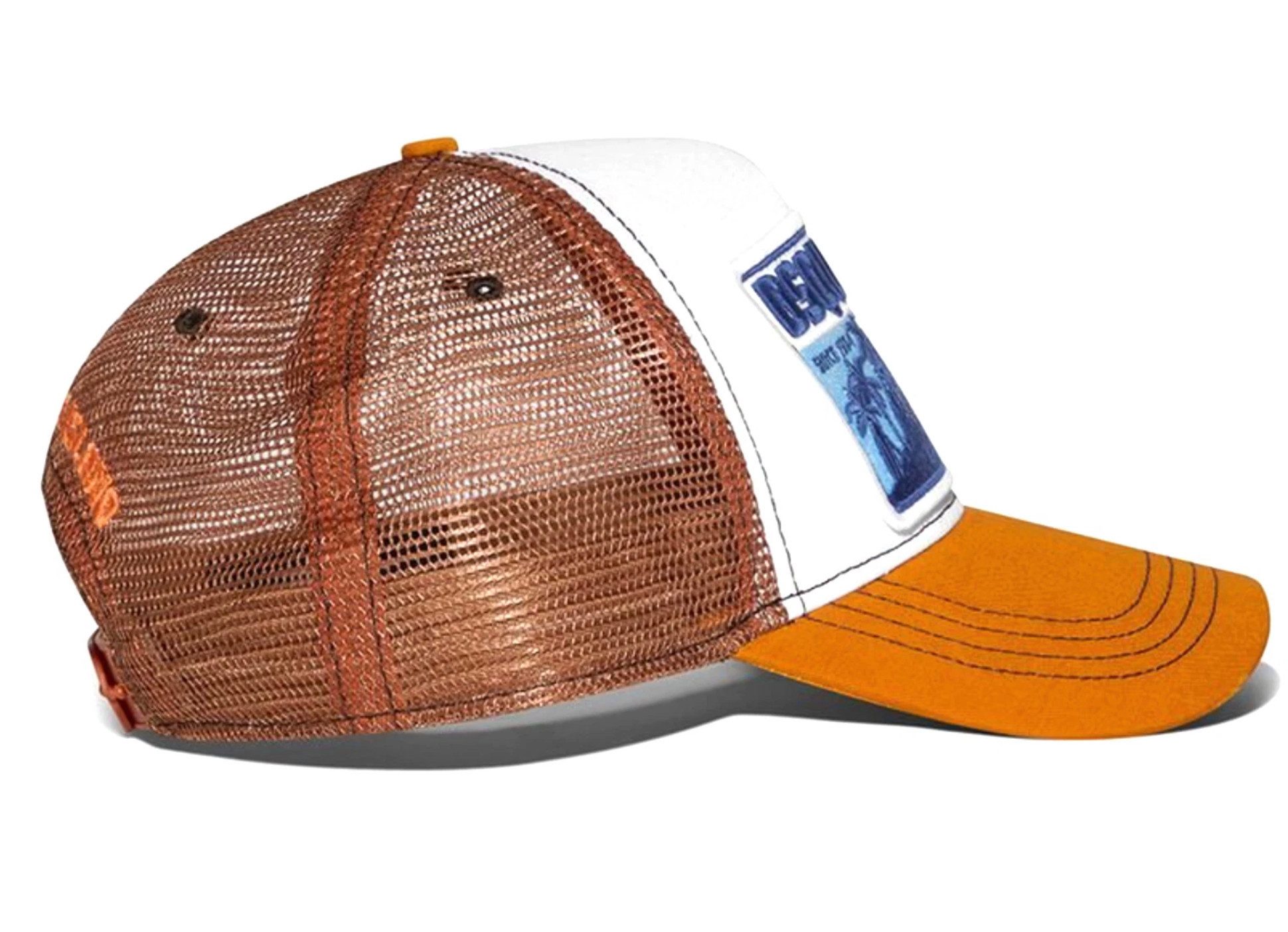 Dsquared2 Baseball Cap Fisch-Patch Icon Logo Kappe Mütze Basebalkappe Rückseitiger Schriftzug „THE SURFERS ISLAND“