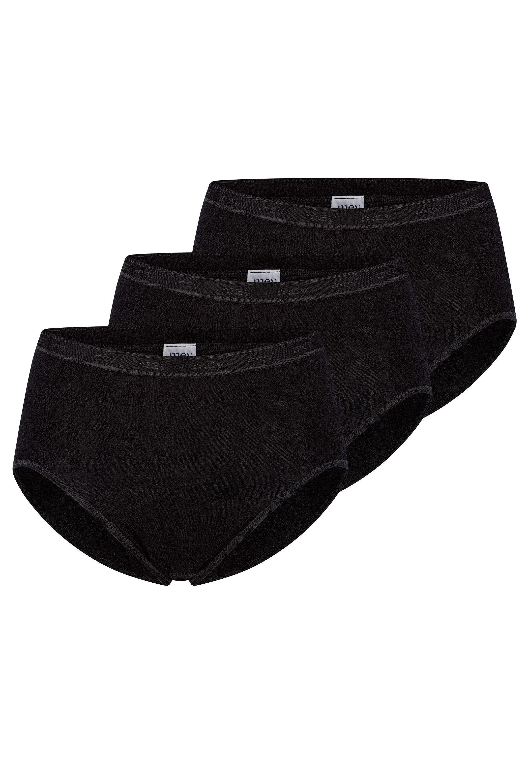 Mey Taillenslip 3er Pack MY Best of (Spar-Set, 3-St) Taillen Slip - Baumwolle - Baumwolleinsatz auf der Schrittinnenseite