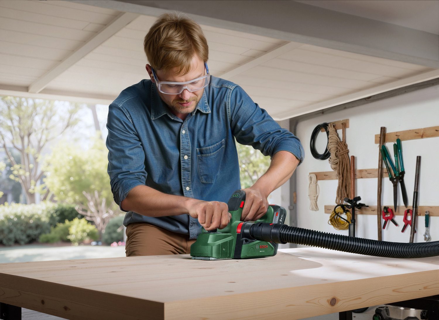 Bosch Home & Garden Akku-Elektrohobel PHO 18V-20 solo, Hobelbreite: 82 in mm, ohne Akku und Ladegerät