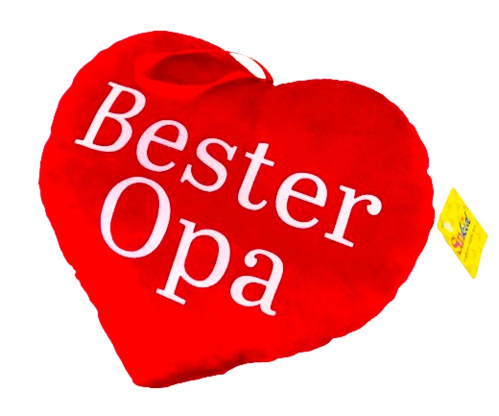 SUNKID Plüschfigur Sunkid Plüschherzerz Bester Opa Maße ca. 24 x 22cm (1-St)