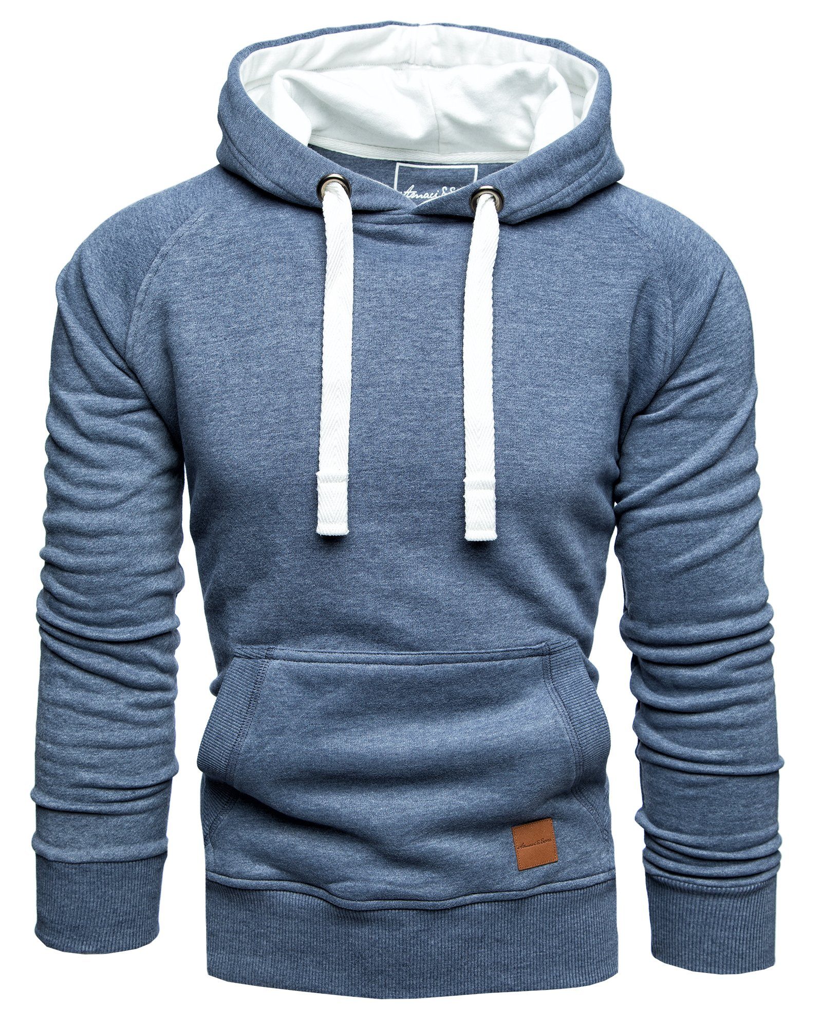 Amaci&Sons Kapuzenpullover LANSING Kapuzenpullover Herren Basic Kontrast Sw günstig online kaufen