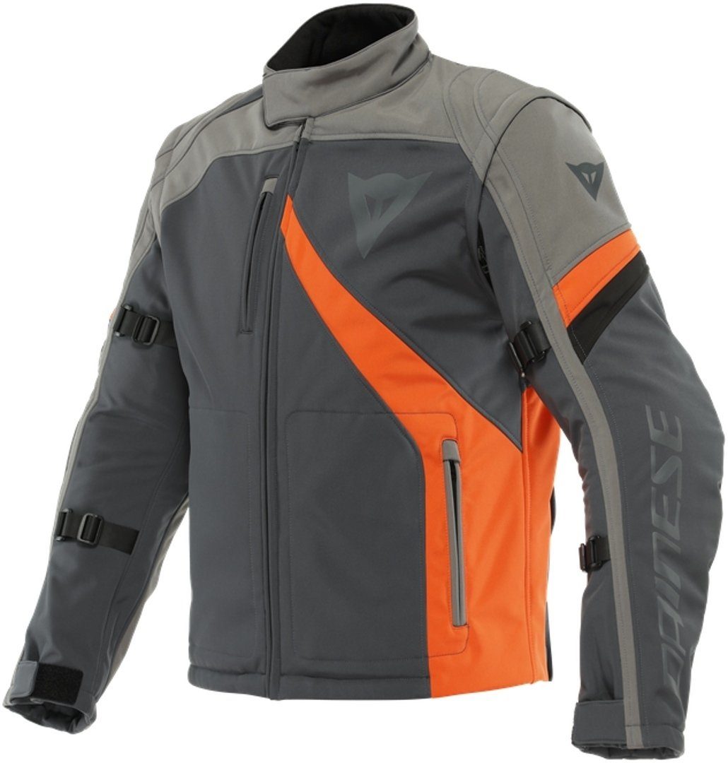 Dainese Motorradjacke Ranch Tex Motorrad Textiljacke Black/Grey/Orange