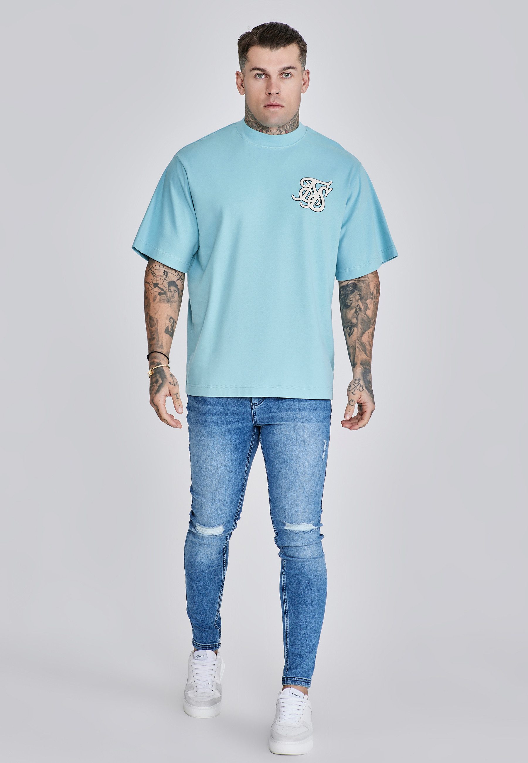 Siksilk T-Shirt SikSilk Herren Oversized T-Shirt
