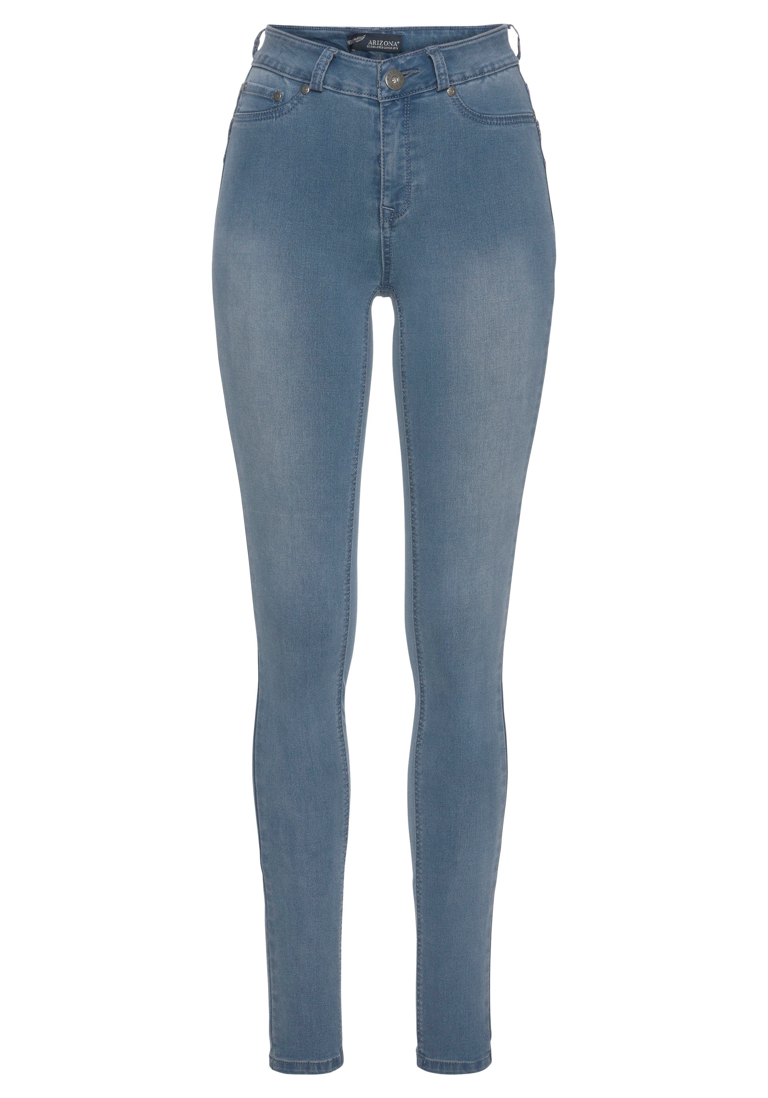 Arizona Skinny-fit-Jeans Ultra High Stretch Waist mit Shapingnähten blue-used