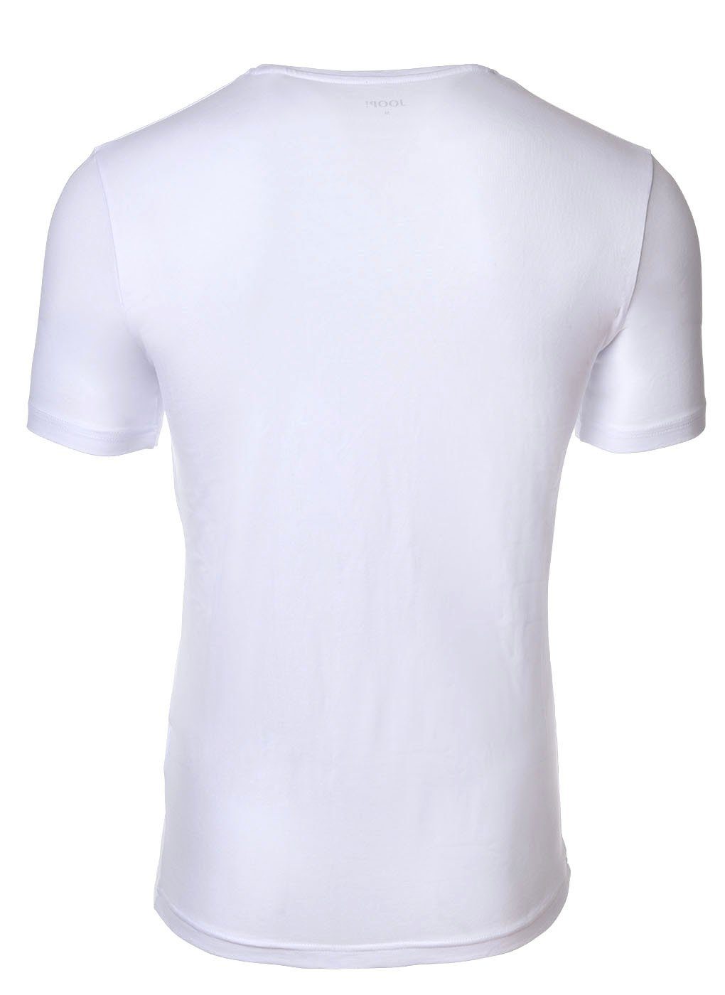 Joop! T-Shirt Herren Unterhemd, - 4er Pack Schwarz/Weiß V-Neck T-Shirt