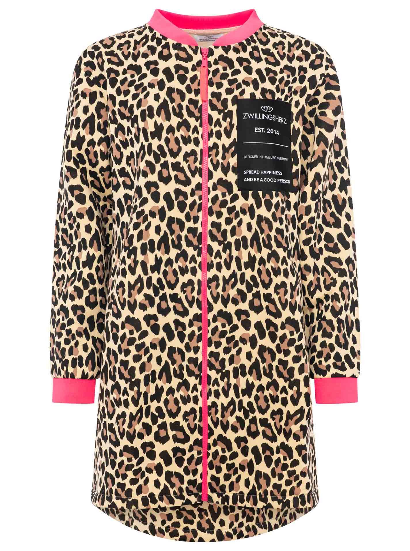 Zwillingsherz Sweatjacke Bombermantel "Leo Love"