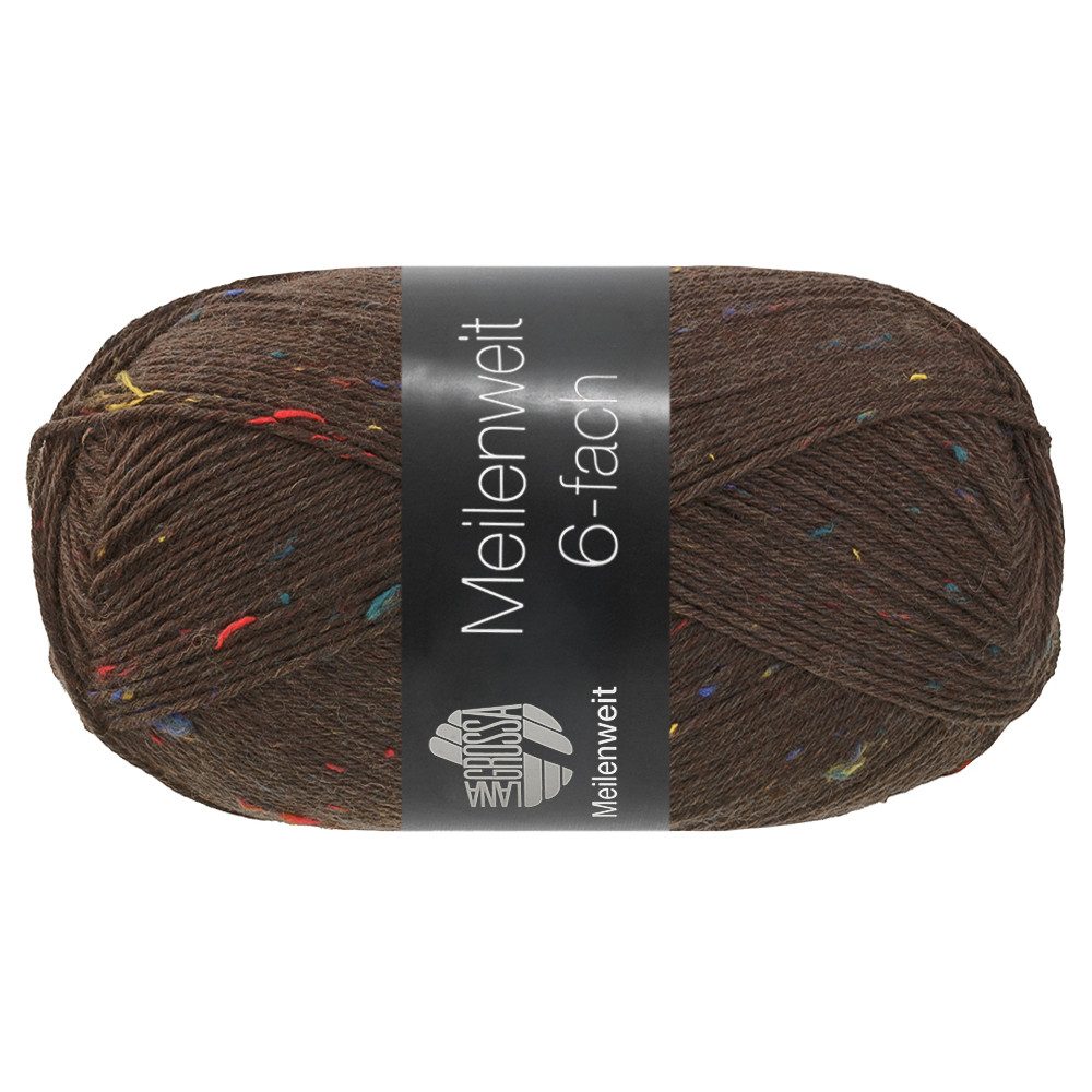 LANA GROSSA Meilenweit 6-fach 150g Tweed Häkelwolle