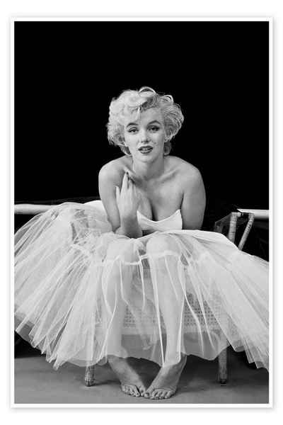 Posterlounge Poster Celebrity Collection, Marilyn Monroe im Tutu, Schlafzimmer Fotografie