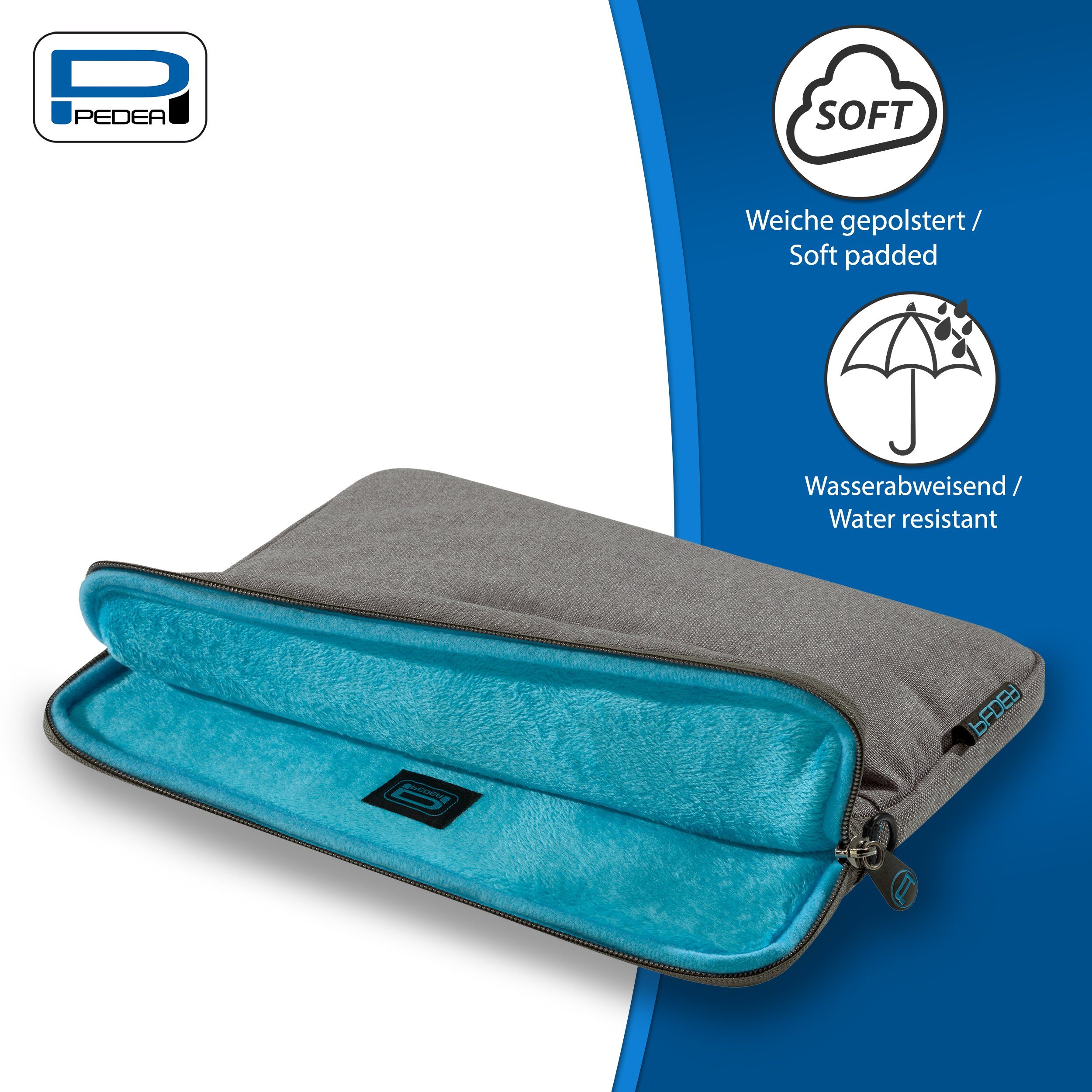 PEDEA Tablettasche FASHION Tablet Hülle mit Polsterung 12,9 / 13 Zoll, Gepolstert mit weichem Innenfutter
