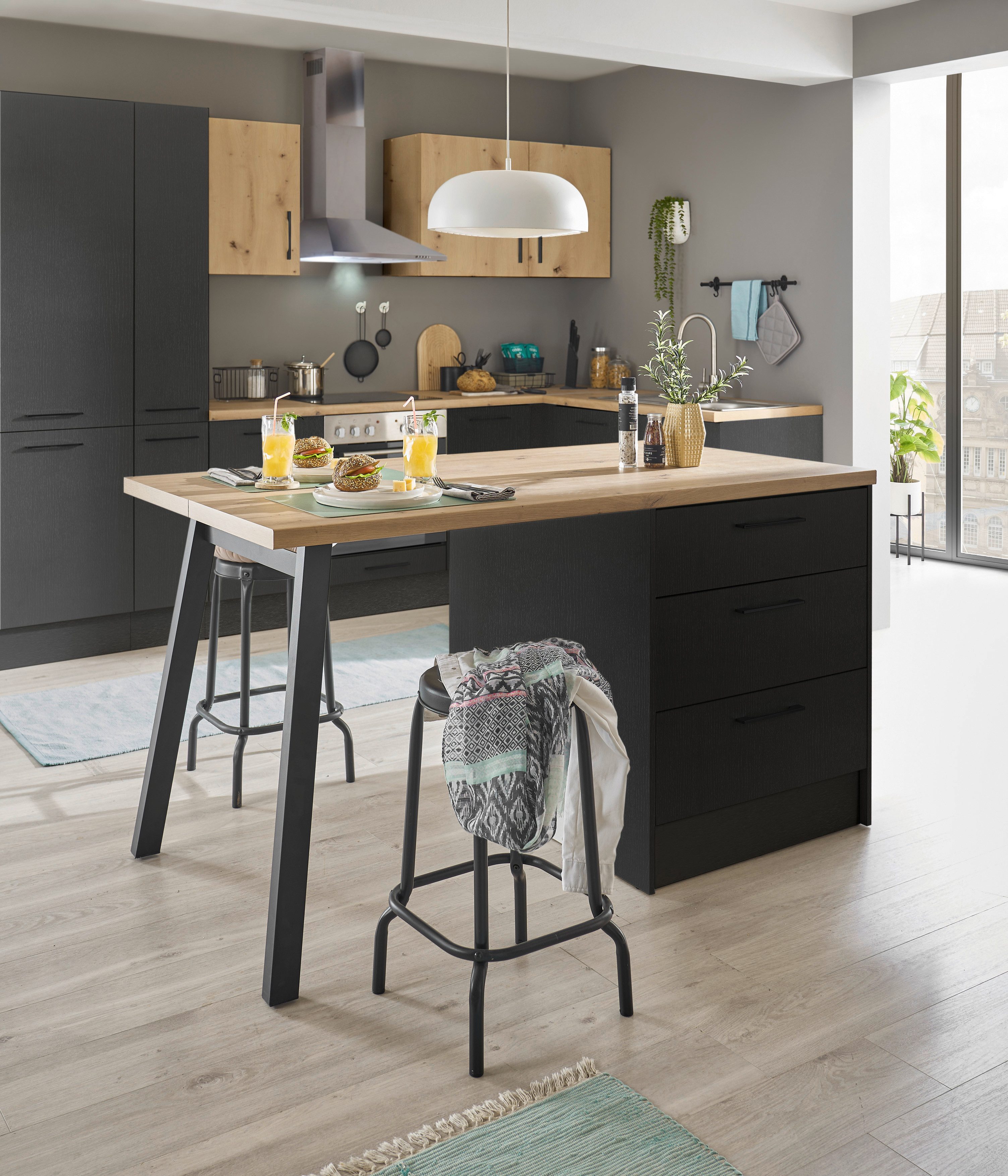 BASIC by Balculina Kücheninsel Turin, Breite 150cm