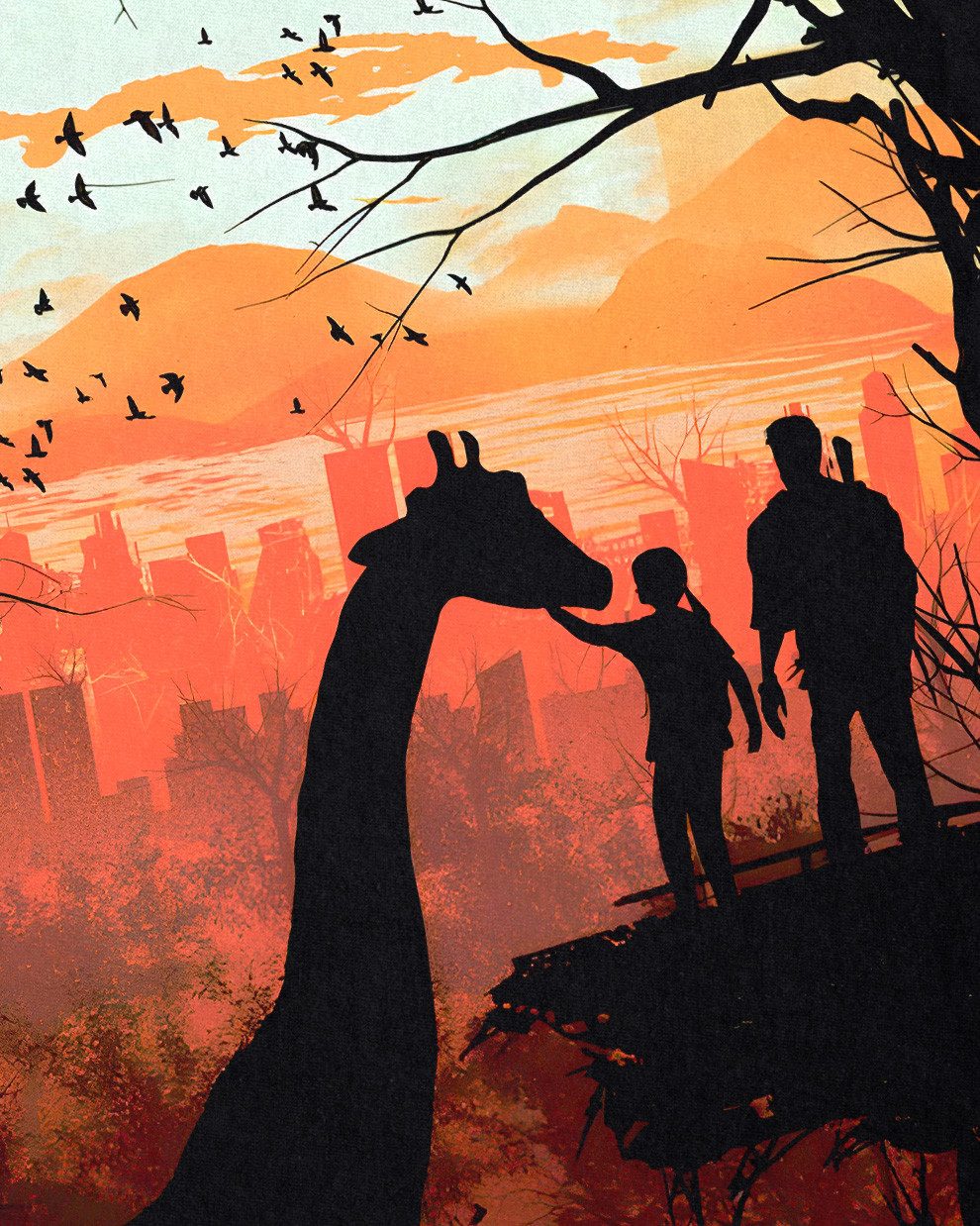 style3 T-Shirt Joel and Allie the last of us tv videospiel ps4 ps5 günstig online kaufen