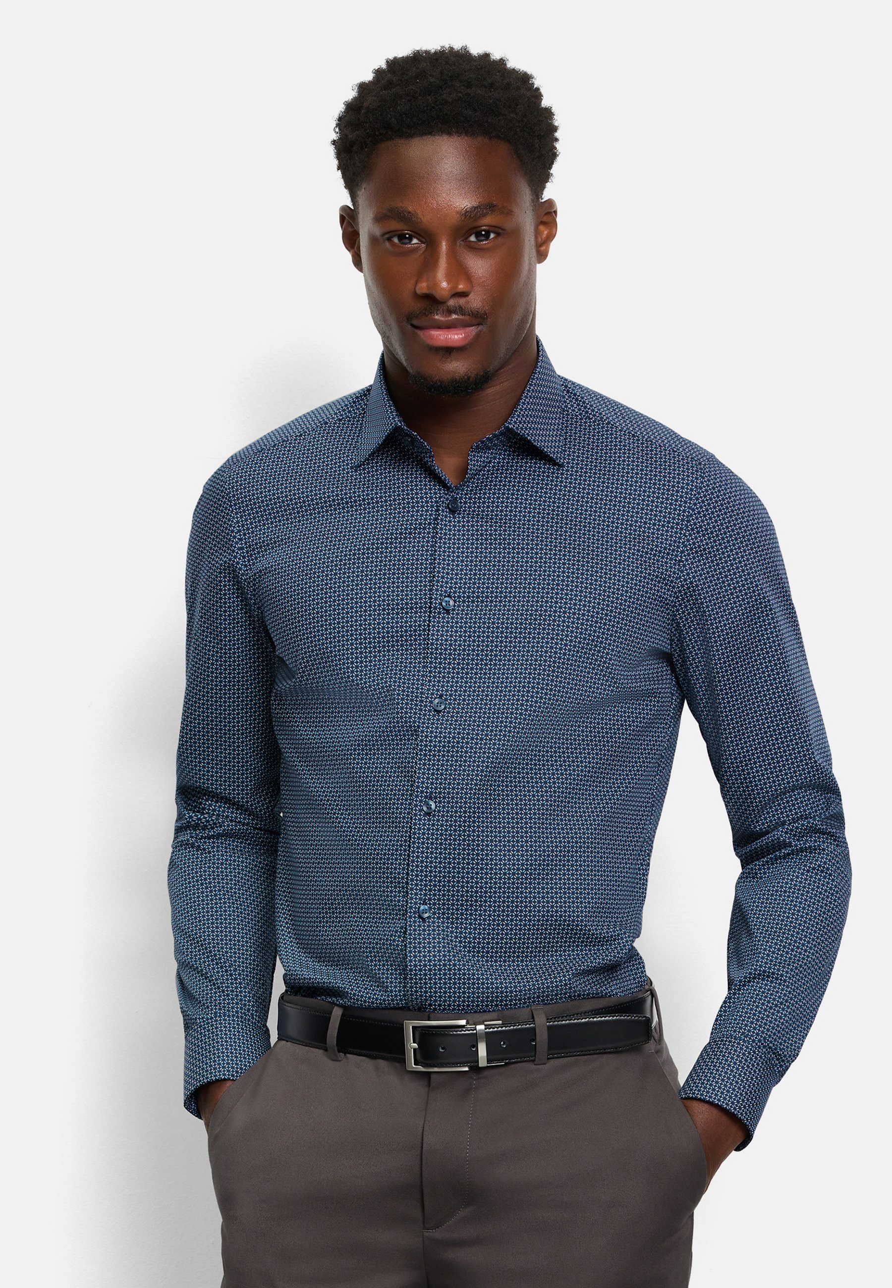 Businesshemd OLYMP Level Five, body fit, New York Kent mit extra langem Arm