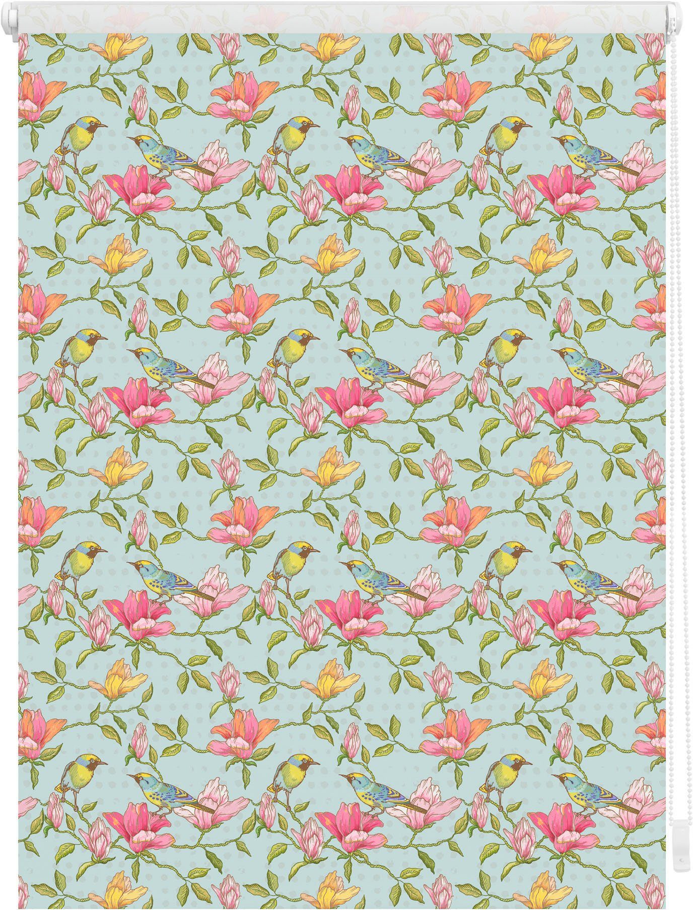 Seitenzugrollo Klemmfix Motiv Birds, LICHTBLICK ORIGINAL, günstig online kaufen