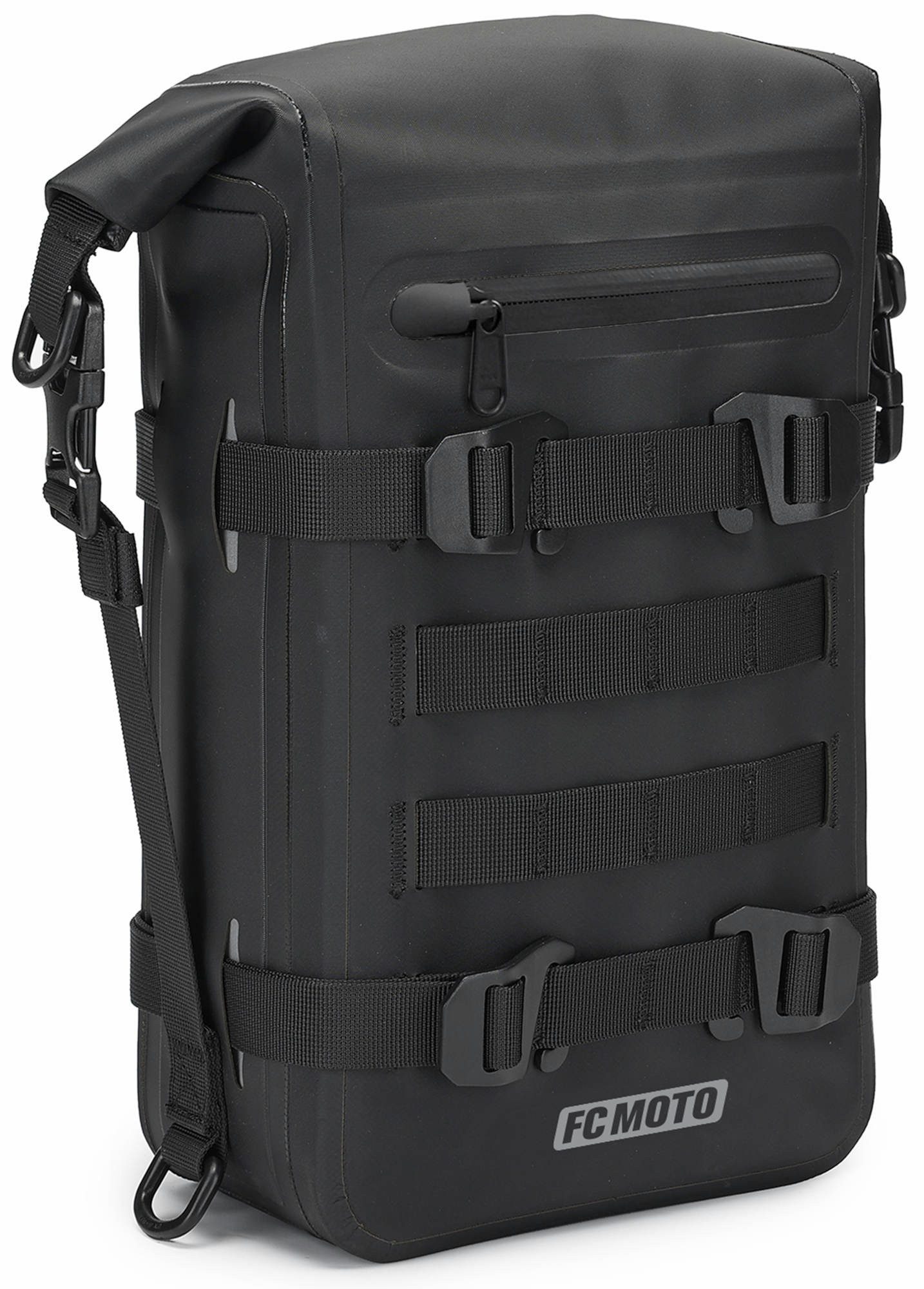 Fahrrad Gepäckträgertasche 5L – 100% Wasserdichte Rolltop Dry Bag Mit Halterung, Für Gabel, Rahmen, Gepäckträger – Robustes Nylon, Inkl. Montageset