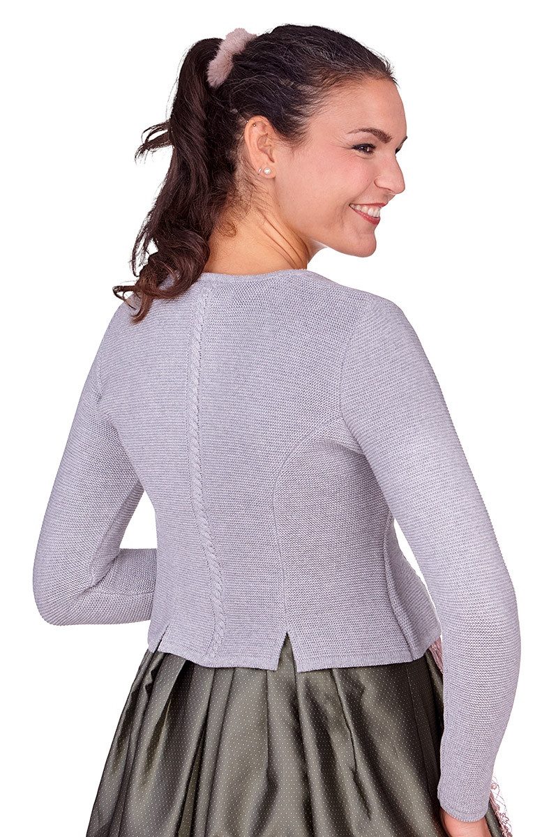 Berwin & Wolff Trachtenjacke Trachten Strickjacke - GISELLA - hellgrau, marine
