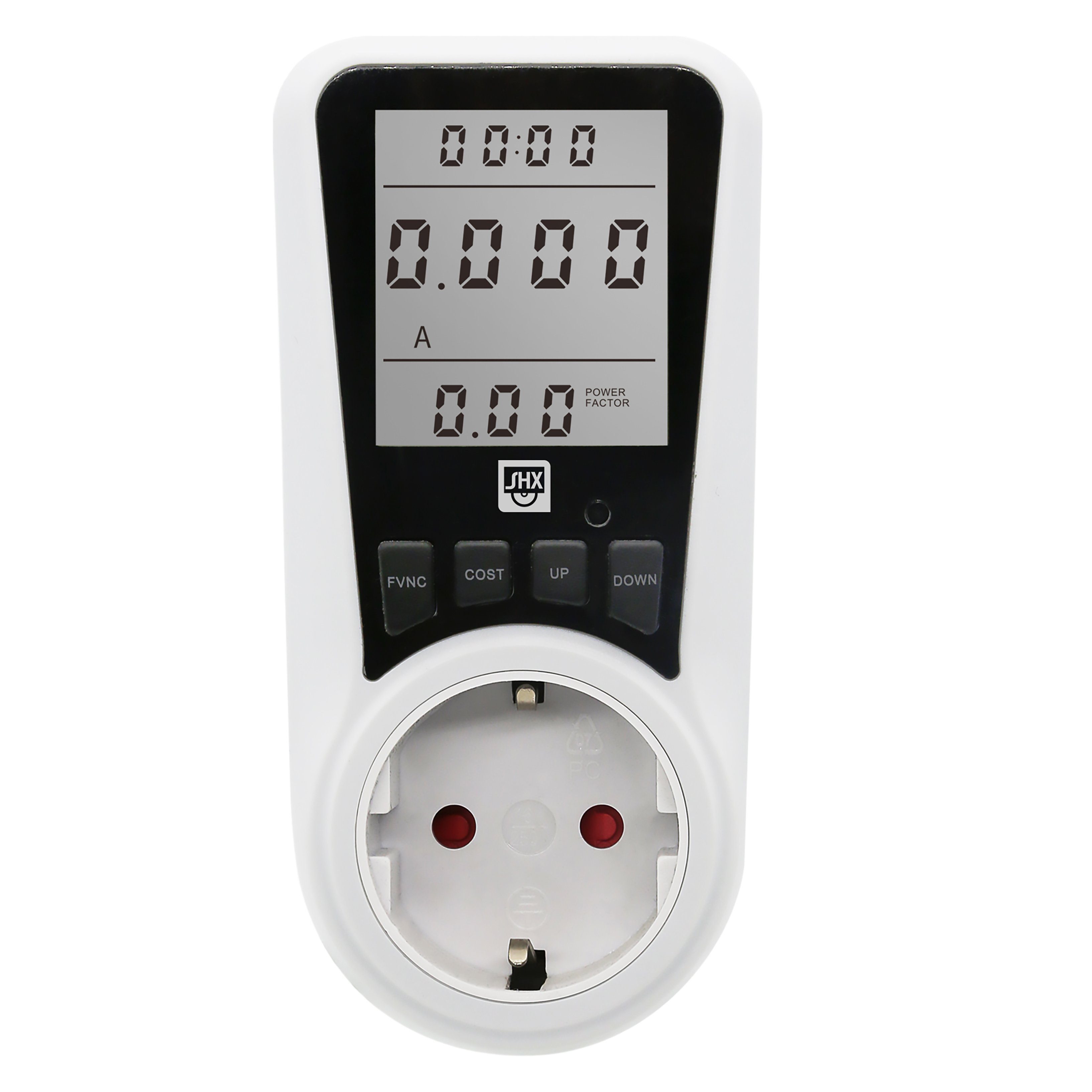 LCD-Display SHX-PM05FW, Datenspeicher via Großzügiges Energiekosten-Messgerät, Akku, Strommessgerät, SHX