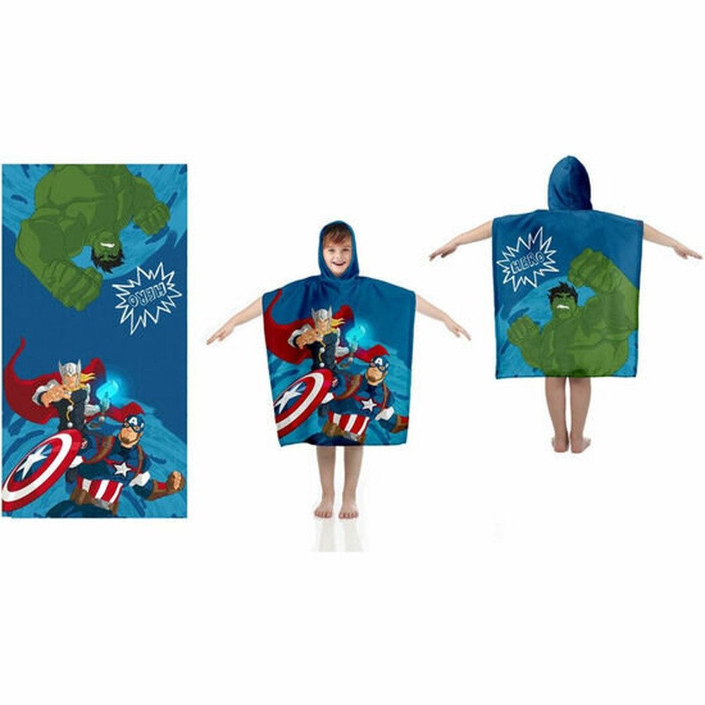 NEW IMPORT Kapuzenhandtuch Marvel Avengers Baumwolle Poncho Handtuch