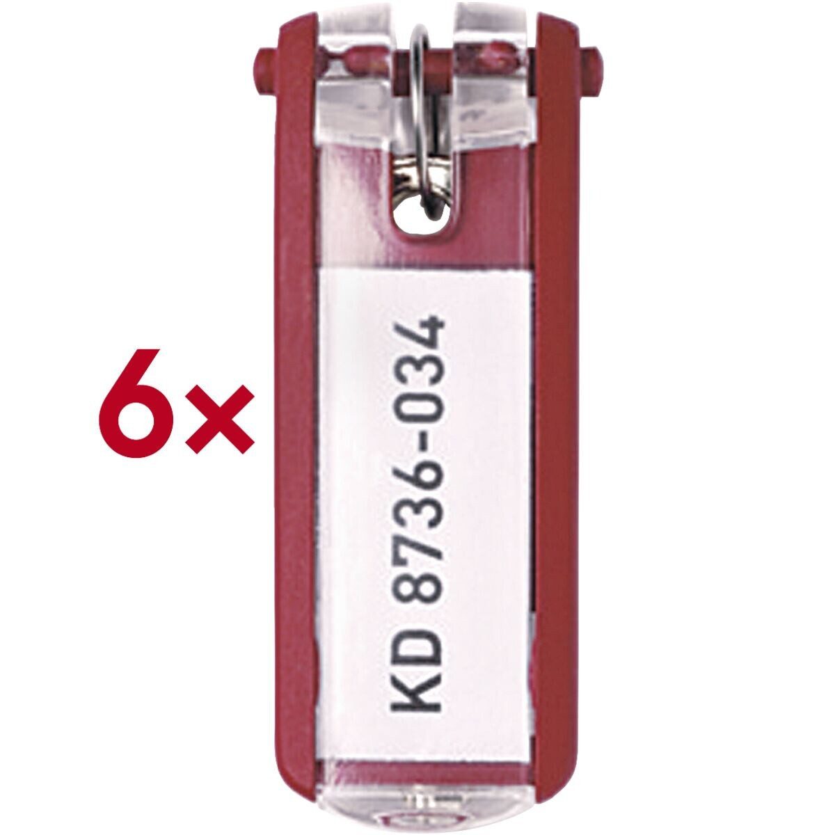 DURABLE Schlüsselanhänger Key Clip (6-tlg), mit Easy-Open-Mechanik
