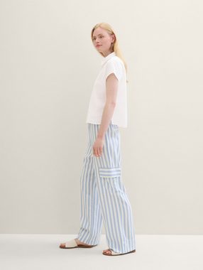 TOM TAILOR Denim Chinohose Leinenhose mit Streifenmuster