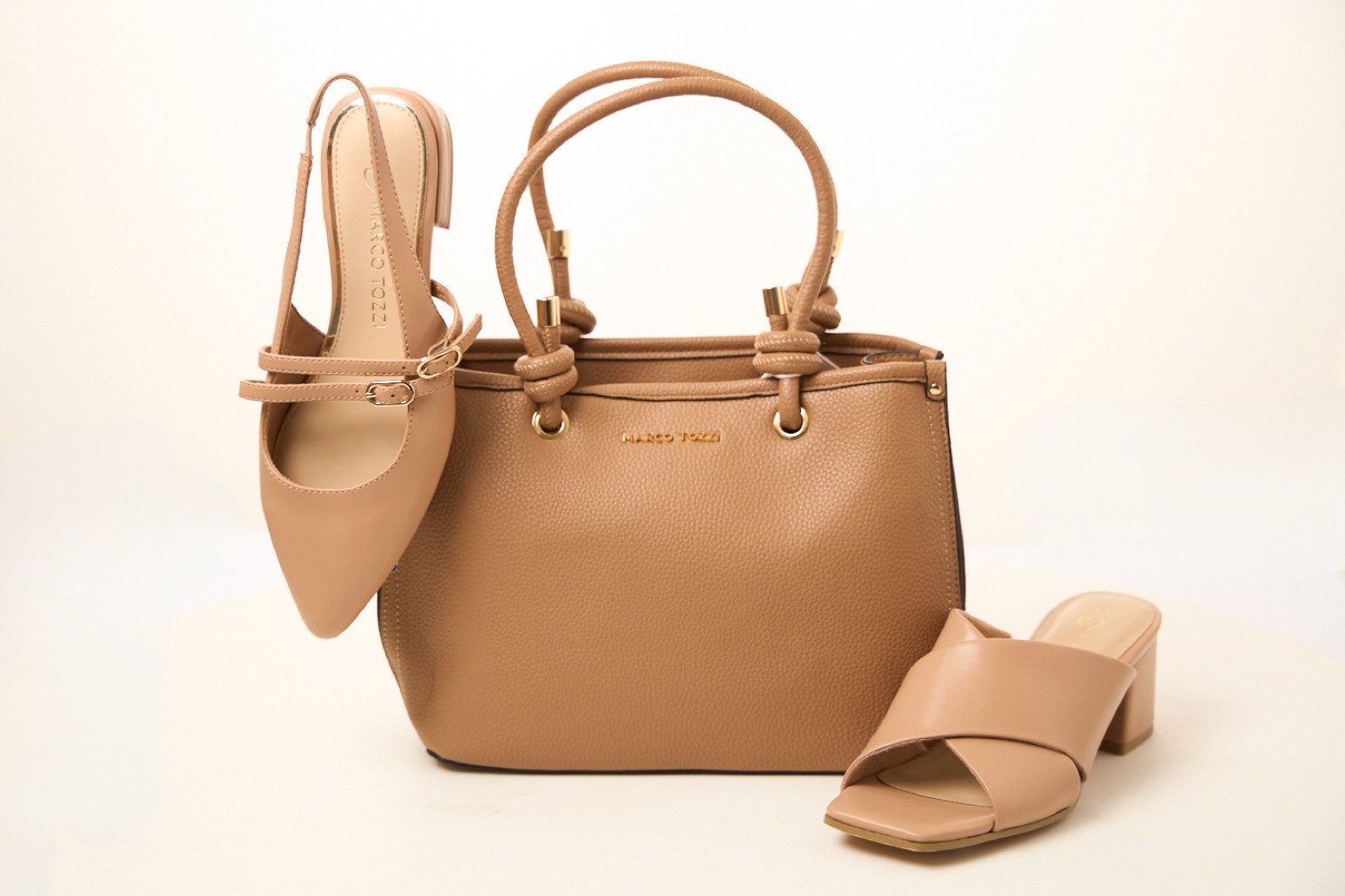 MARCO TOZZI Henkeltasche, Damen Umhängetasche, Schultertasche mit wertigm L günstig online kaufen