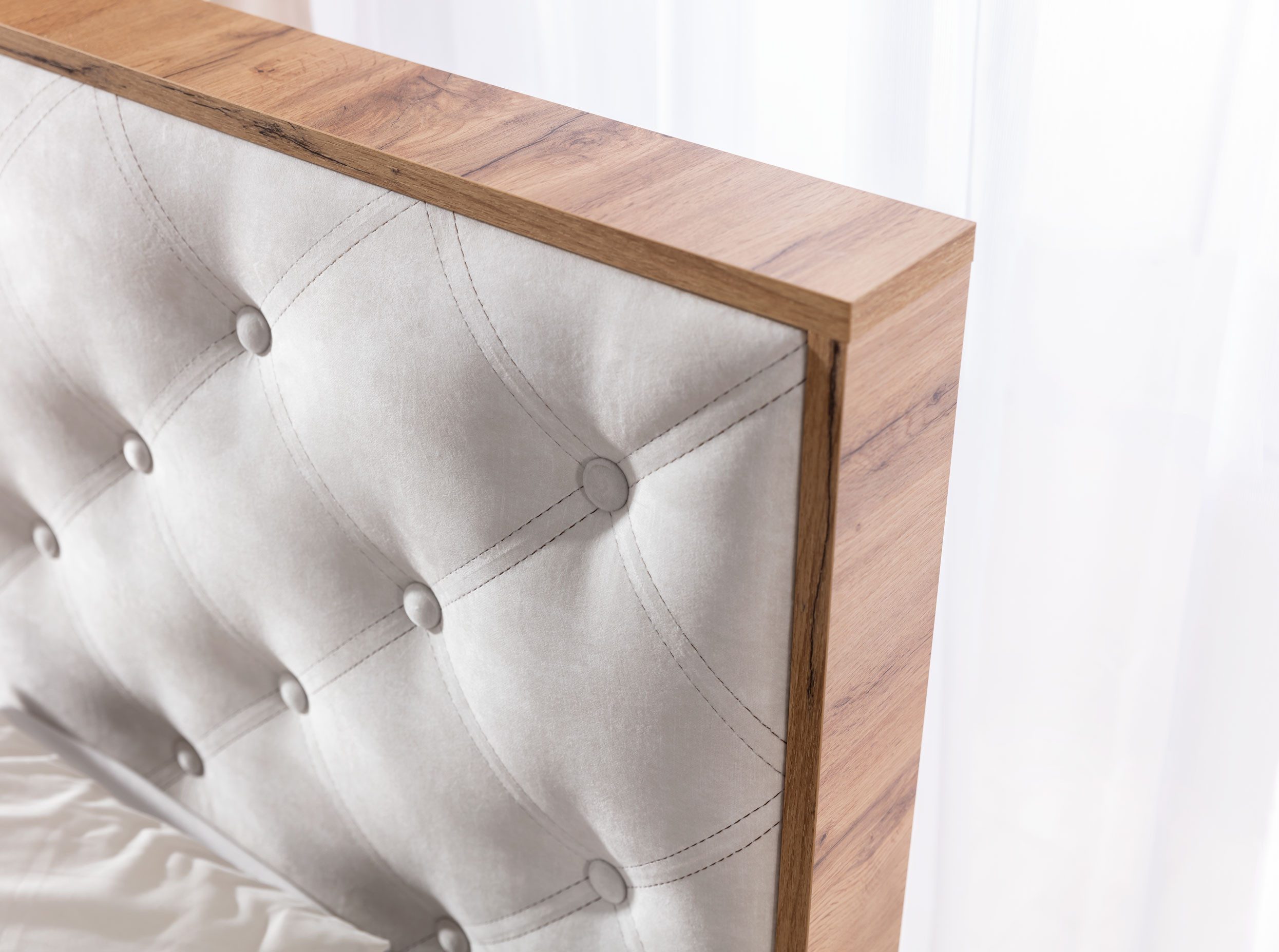 yourhouse24 Boxbett WOOD X Hotelbett Mit Zwei Bettkasten Kontinentales Bett Eiche