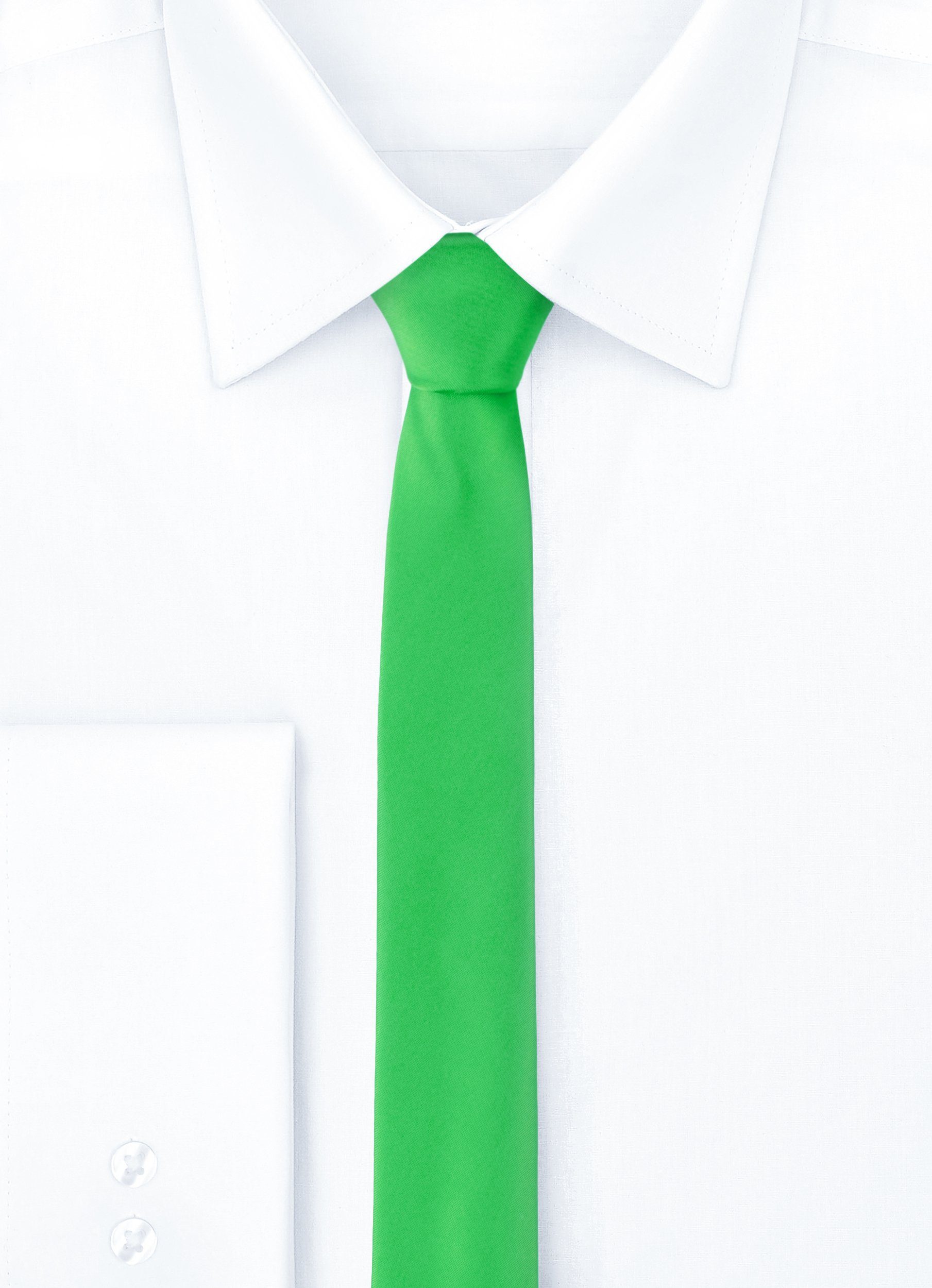 SP-5 Krawatte 1-St) Herren (150cm (Set, Hellgrün 5cm) x Schmale Ladeheid Krawatte