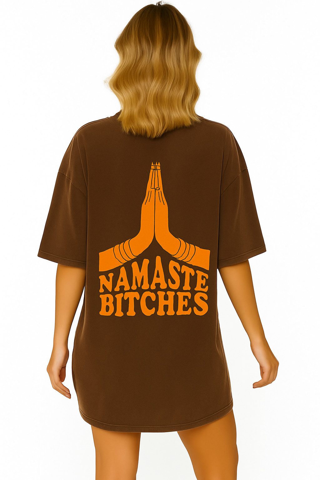 Worldclassca T-Shirt Worldclassca Oversized NAMASTE Print günstig online kaufen