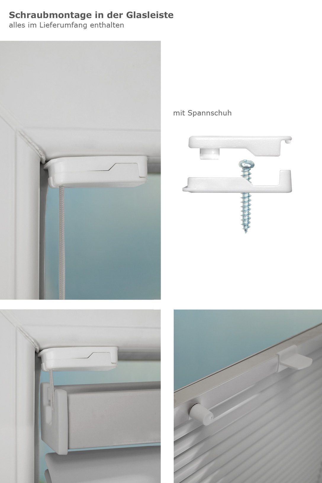 LYSEL® Jalousie Alu 20mm verspannt Silber, HxB 130x50cm
