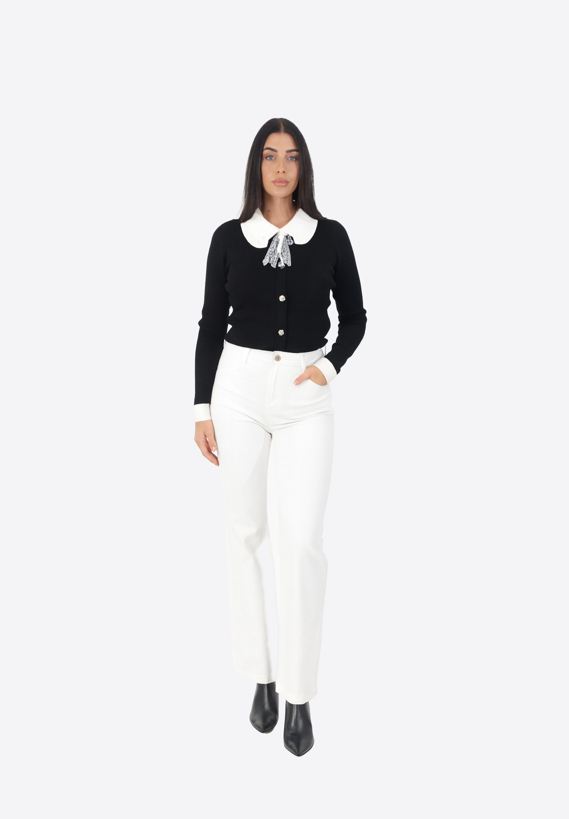 Elara Straight-Jeans Stretch-Hose