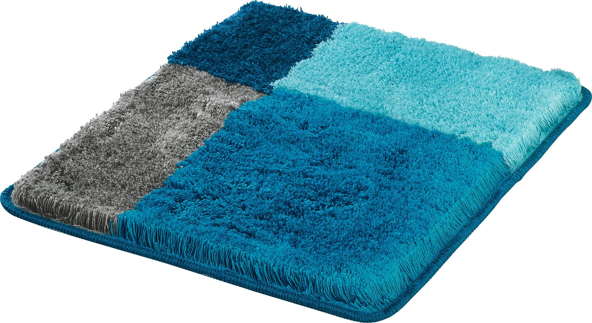 Erwin Müller Badematte WC-Vorlage "Kallithea", Höhe 27 mm, eckig, Karo günstig online kaufen