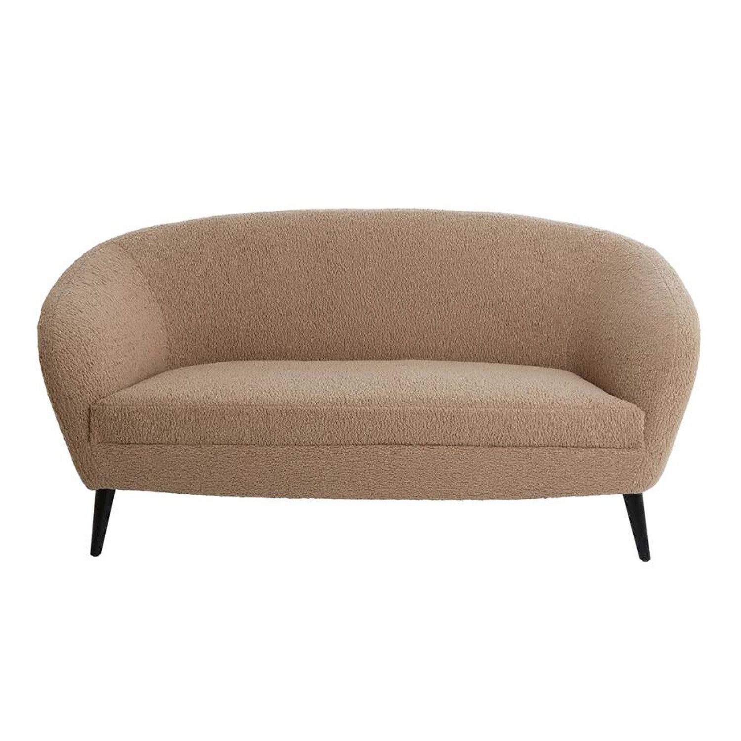Light & Living Sofa Couch Sofa ALMOND von Light & Living 160x72x79 cm Teddy Sand