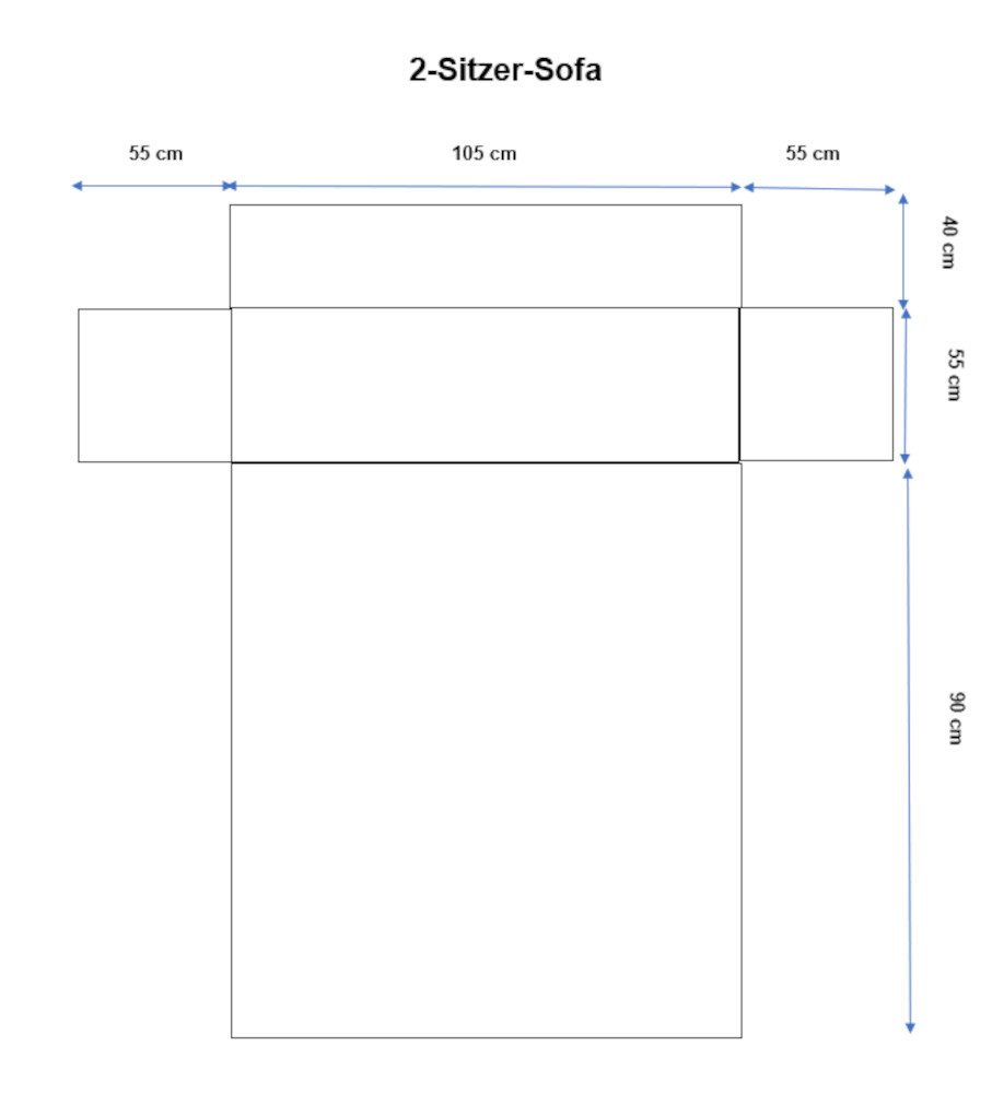 Wohnglücklich Sofaschoner, Wende-Schutzdecke braun/beige