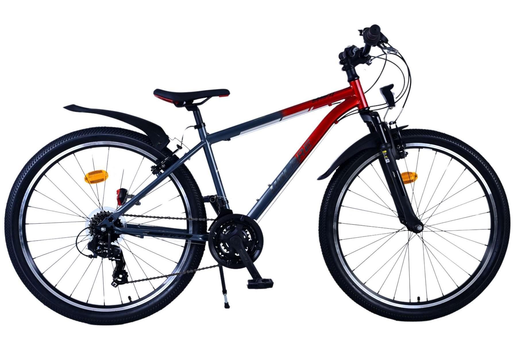 Volare Kinderfahrrad Volare XC Race Kinderfahrrad - 26 Zoll - 21 Gang - Rot/Grau für Jungen, Alter: 9 - 12 Jahre, Rahmenhöhe: 41 cm, Gewicht: 17.800 kg