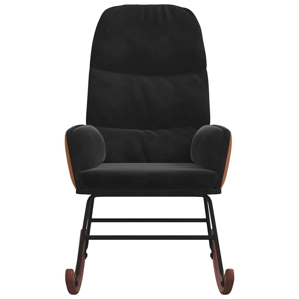 vidaXL Schaukelstuhl Schaukelstuhl Schwarz Samt (1 günstig online kaufen