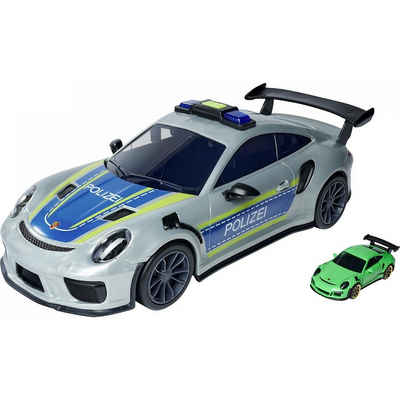 majORETTE Spielzeug-Auto Playsets Porsche 911 GT3 RS Polizei Carry Case