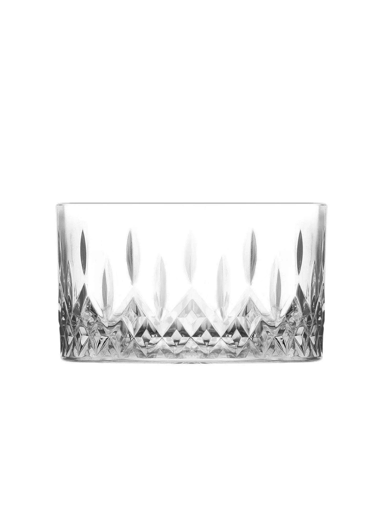 LAV Snackschale Odin 2er Set aus Glas – 9,5 x 5,5 cm – Art-Déco-Design, Glas, (2-tlg), 2 Stück