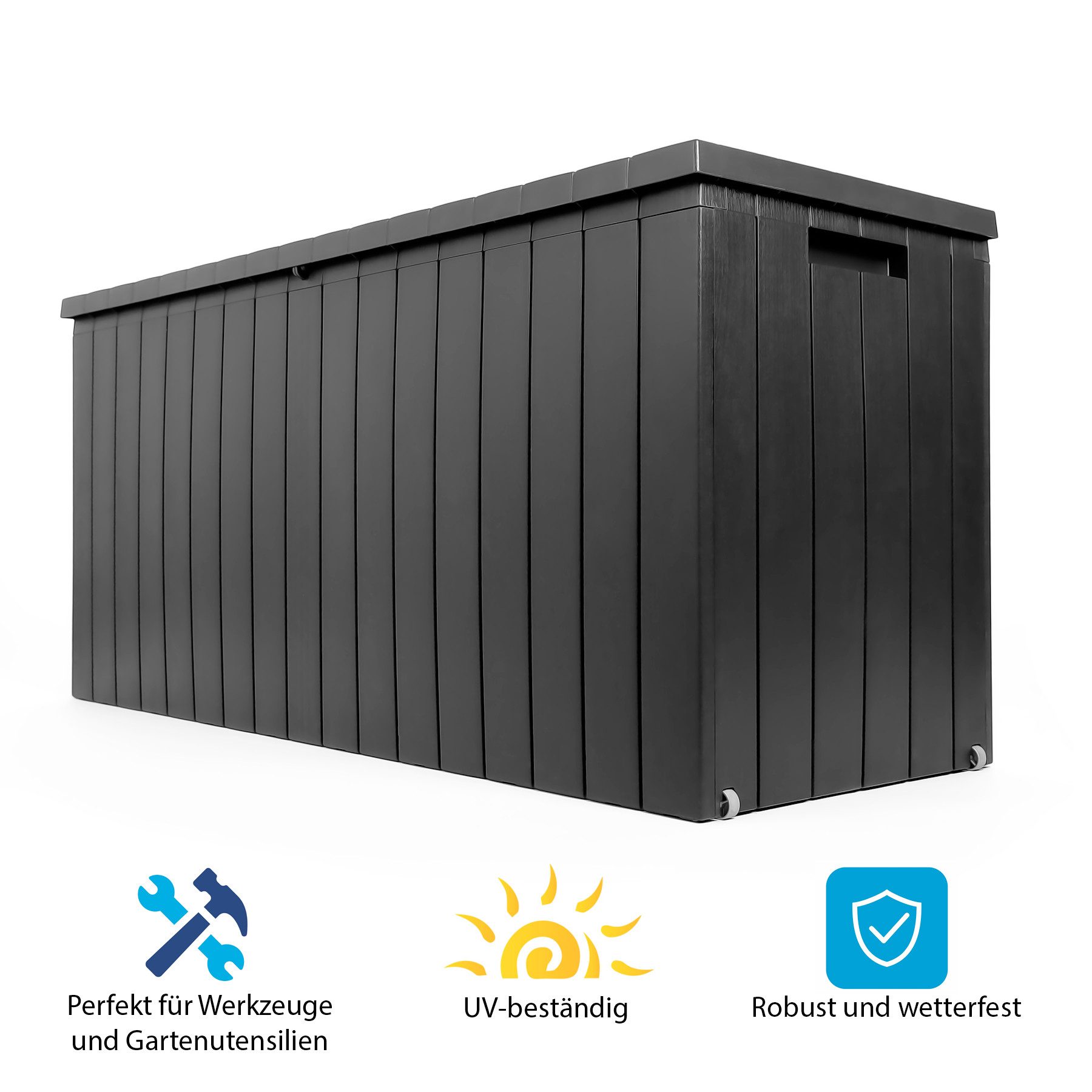 BigDean Gartenbox Auflagenbox 270L mit Rollen günstig online kaufen