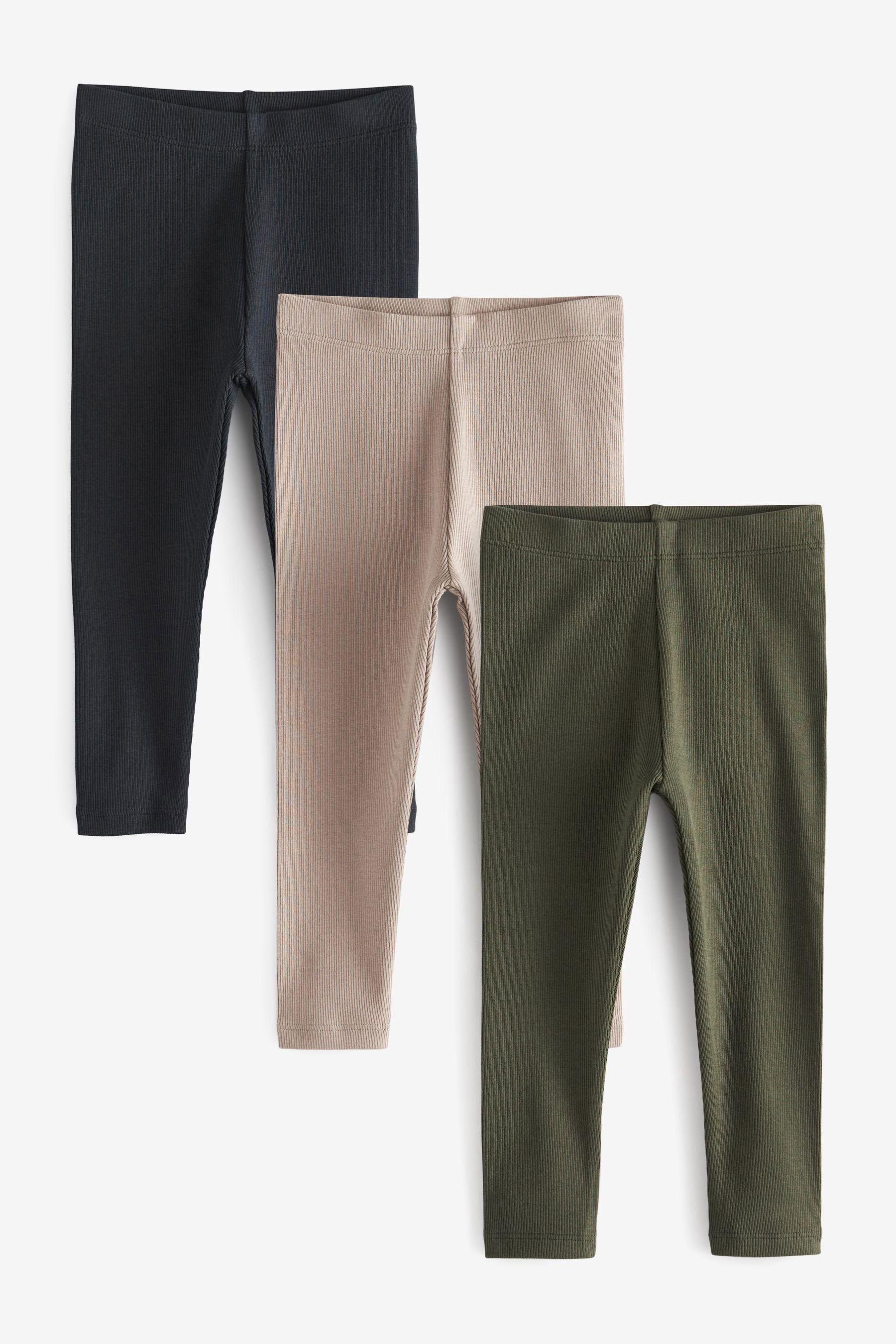 Next Leggings Gerippte Leggings, 3er-Pack (3-tlg) günstig online kaufen