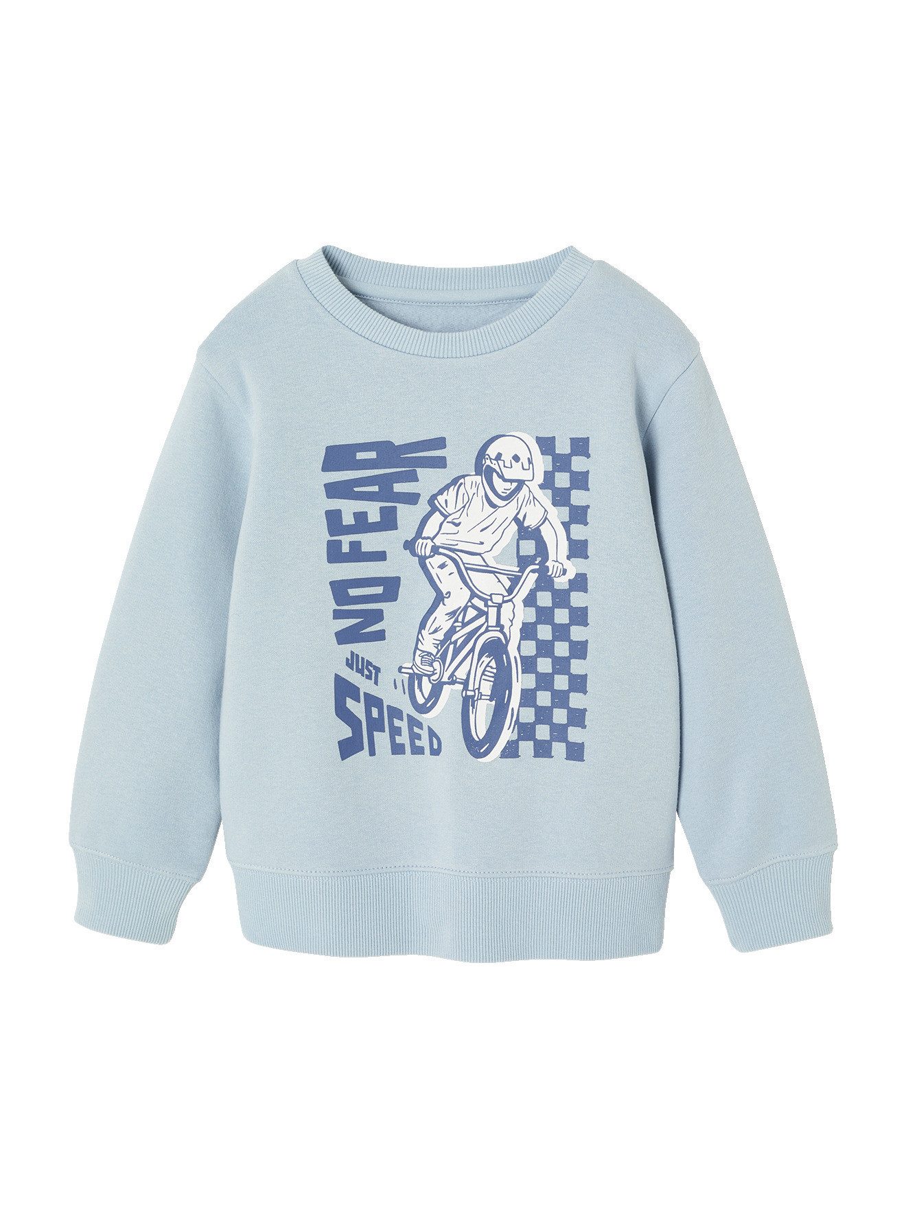 Fleecepullover Sweatshirt Jungen mit Print BASIC