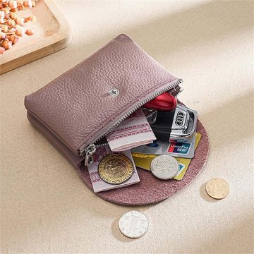 Coonoor Mini Geldbörse Weichem Mini Geldtasche Damen mit Mehreren Fächern