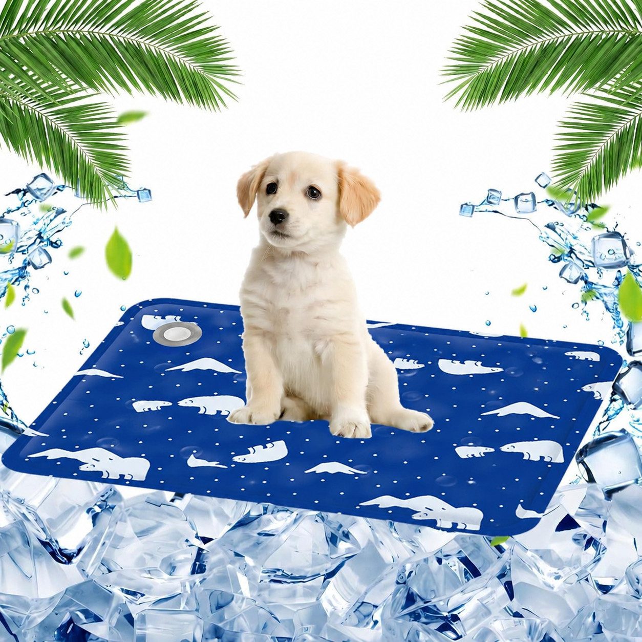Ledander Hundematte Kühlmatte Hund Katze, Kühldecke Hund Waschbar, Hundekühlmatte, für Kleine Katzen und Hunde Zuhause Unterwegs