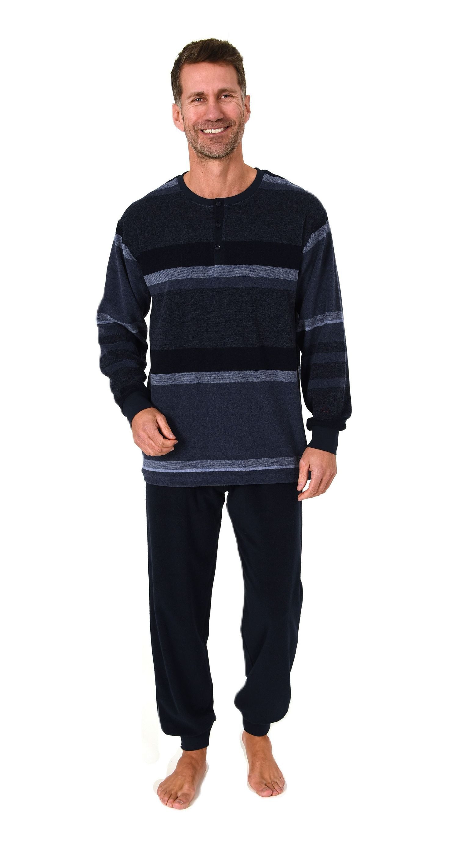 Normann Pyjama Herren Schlafanzug Pyjama lang in Frottee Qualität– auch in günstig online kaufen