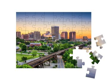 puzzleYOU Puzzle Skyline von Richmond, Virginia, USA, 48 Puzzleteile, puzzleYOU-Kollektionen USA, Amerika