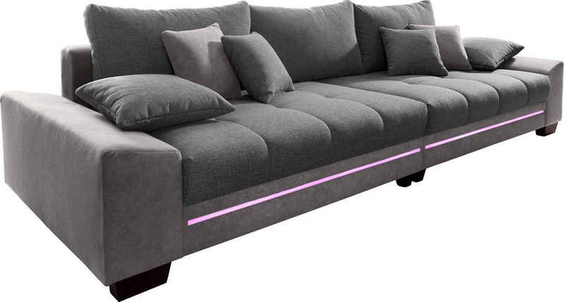 Mr. Couch Big-Sofa Nikita, wahlweise mit Kaltschaum (140kg Belastung/Sitz) und Bluetooth-Sound