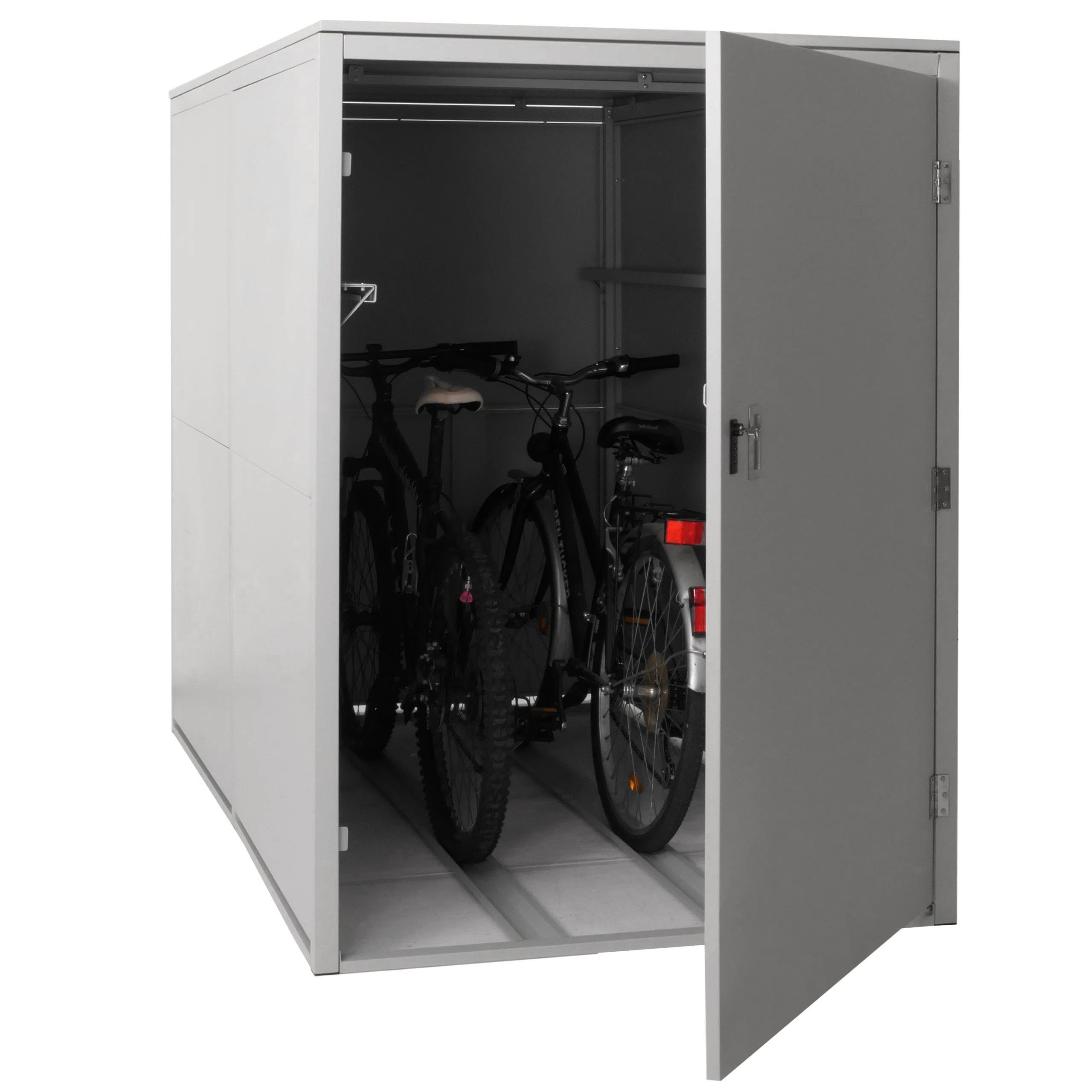 PROREGAL® Fahrradbox Fahrradgarage, verschiedenen Ausführungen, abschließbar, stabil, robust, abschließbar und flexibel montierbar