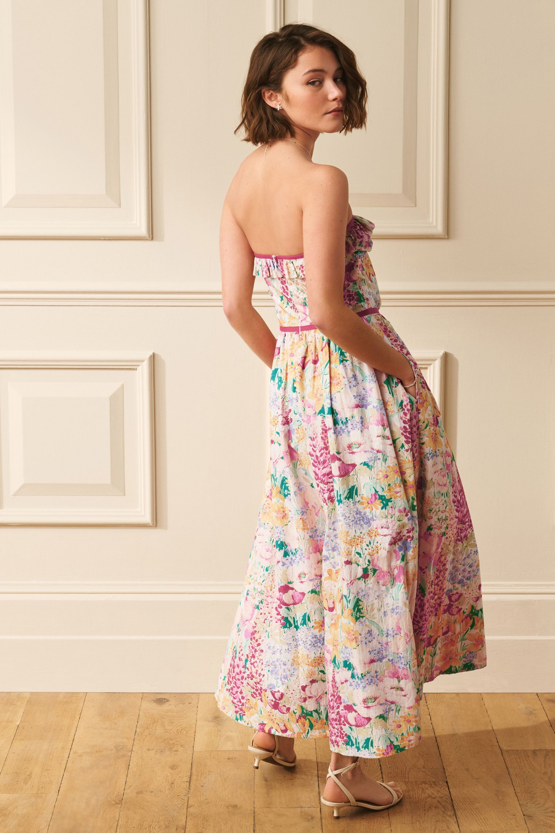 LAURA ASHLEY Midikleid Laura Ashley Everingham Meadow Bardot-Midikleid (1-tlg) – Bild 2 von 5