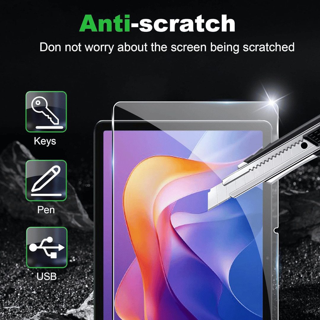 SmartUP Tablet-Hülle für Xiaomi Redmi Pad 2 Tasche Smart Cover Case Klapphülle Schutzglas 11 Zoll, integrierte Standfunktion, integrierter Magnetverschluss – Bild 4 von 5