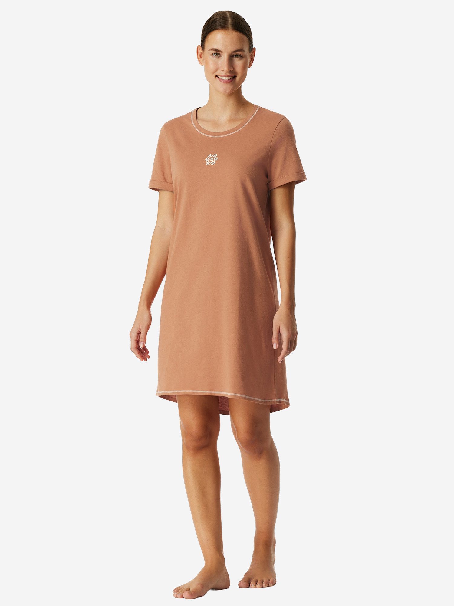 Schiesser Nachthemd Casual Essentials Nacht-hemd schlafmode sleepwear – Bild 4 von 5