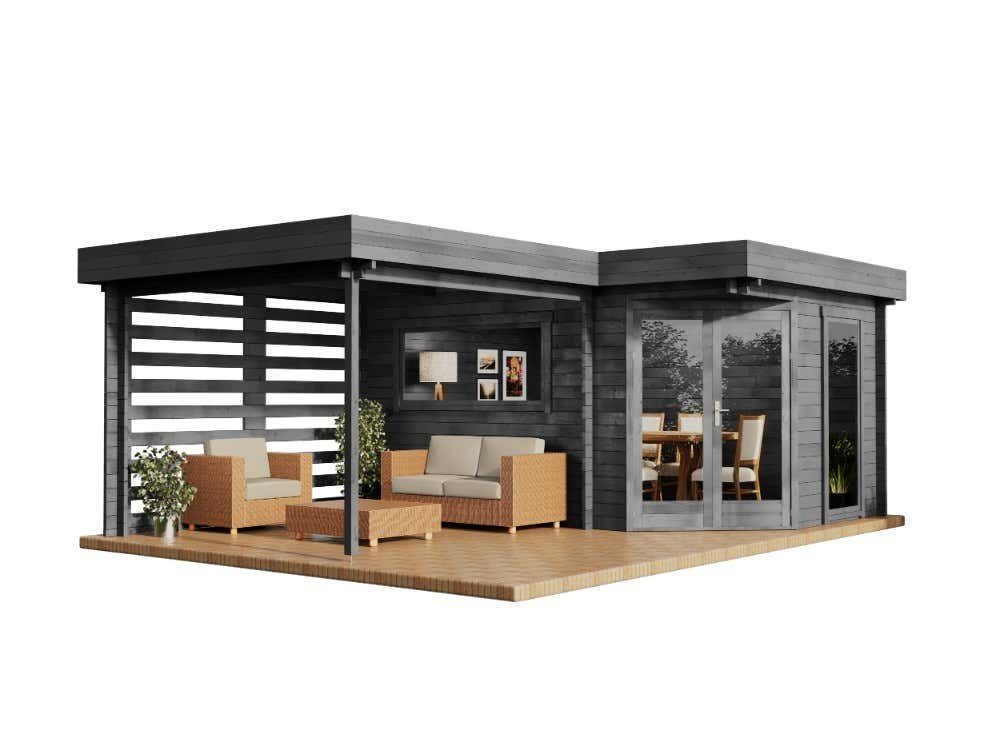 Alpholz Gartenhaus Holz 5-Eck Pepe Optima, günstig online kaufen